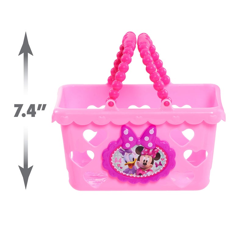 Minnie Disney Junior Minnie Bow-Tique Bowtastic Shopping Basket Set with Pretend Food and Accessories, Pretend Play, Kids Toys for Ages 3 Up by Just Play - Image 5