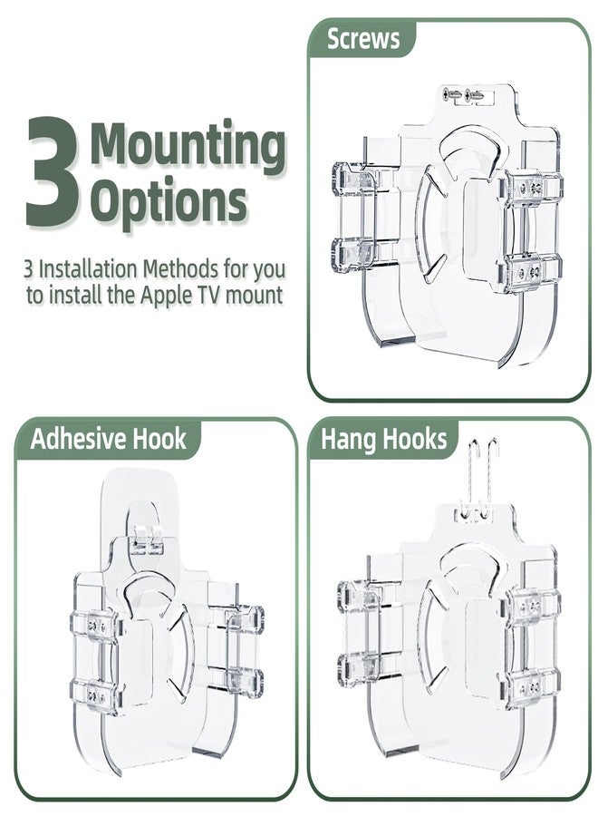 AENTGIU Mount for Apple TV Behind TV - Hold for Apple TVs - Compatible with All Generations (Including All 4K Models) - Image 5