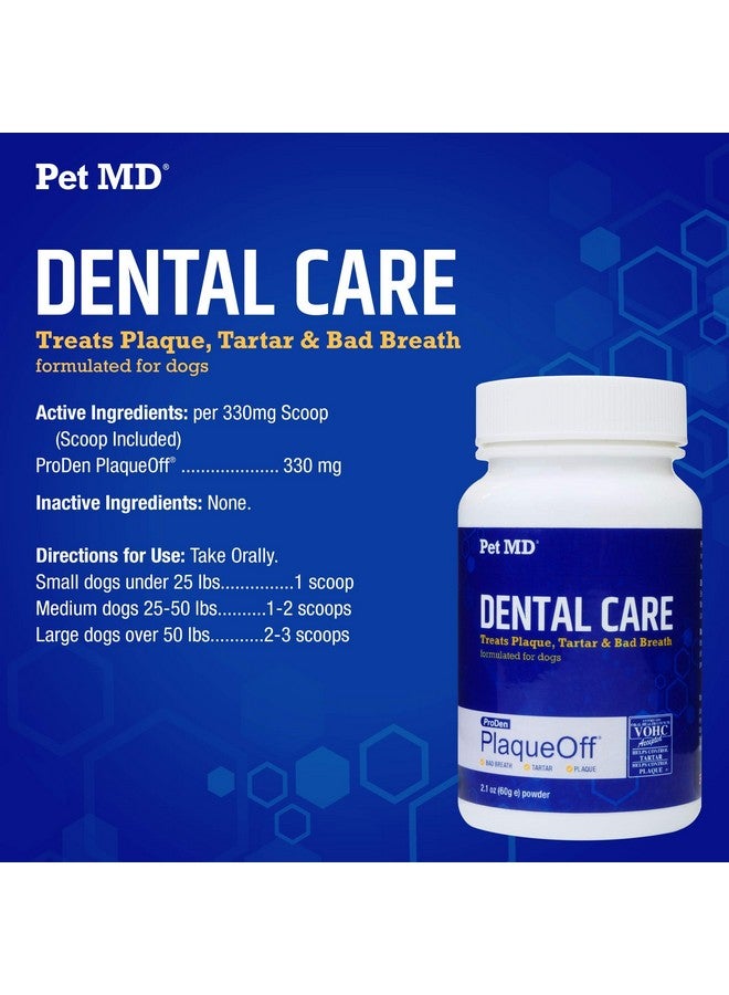 بيت إم دي مسحوق تنظيف أسنان الكلاب من برودن بلاكيوف - مكمل للعناية بالفم للكلاب - يقلل من رائحة الفم الكريهة والجير والبلاك - 60 جرام - Image 5
