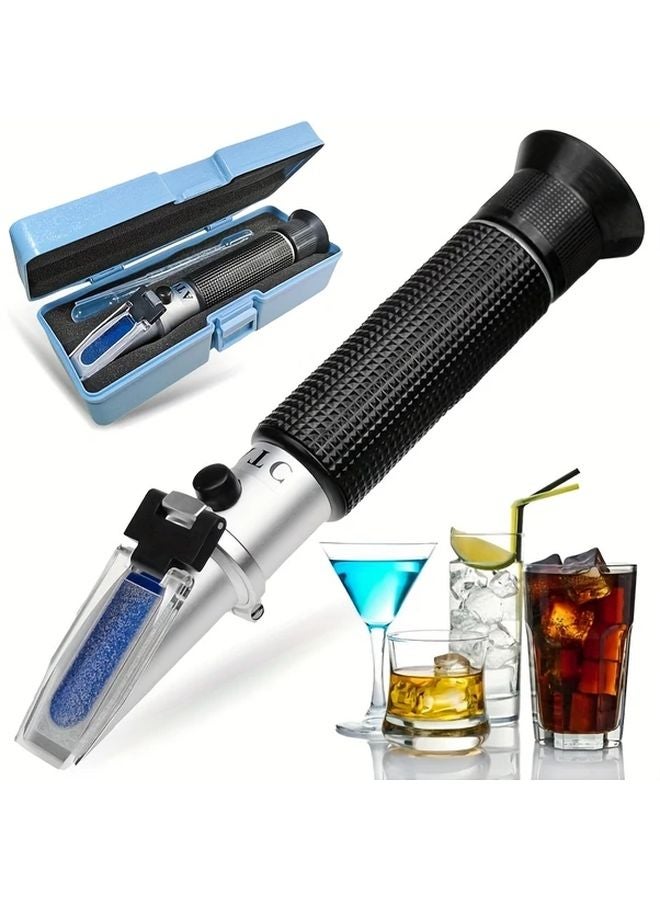 0 80 Alcohol Meter With ATC For Spirits Liquor Wine No Battery Easy Read Durable Plastic - Image 1