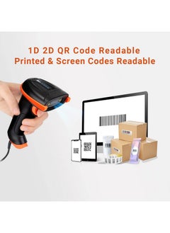 Upgraded Usb 1D 2D Qr Barcode Scanner Wired, Officially Certified Dustproof Shockproof Waterproof Ip65 Ergonomic Handle Fast And Precise Scan For Windows Linux Plug And Play Model D5100Y - pzsku/Z13846216DA61BB632266Z/45/_/1735214686/8c5d8468-33b6-475c-9732-904fbf473505