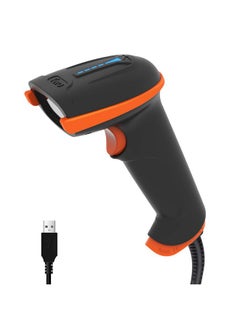 Upgraded Usb 1D 2D Qr Barcode Scanner Wired, Officially Certified Dustproof Shockproof Waterproof Ip65 Ergonomic Handle Fast And Precise Scan For Windows Linux Plug And Play Model D5100Y