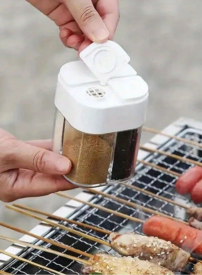 Quad-Compartment Spice Shaker for BBQ and Cooking - Portable Seasoning Jar  - Image 1