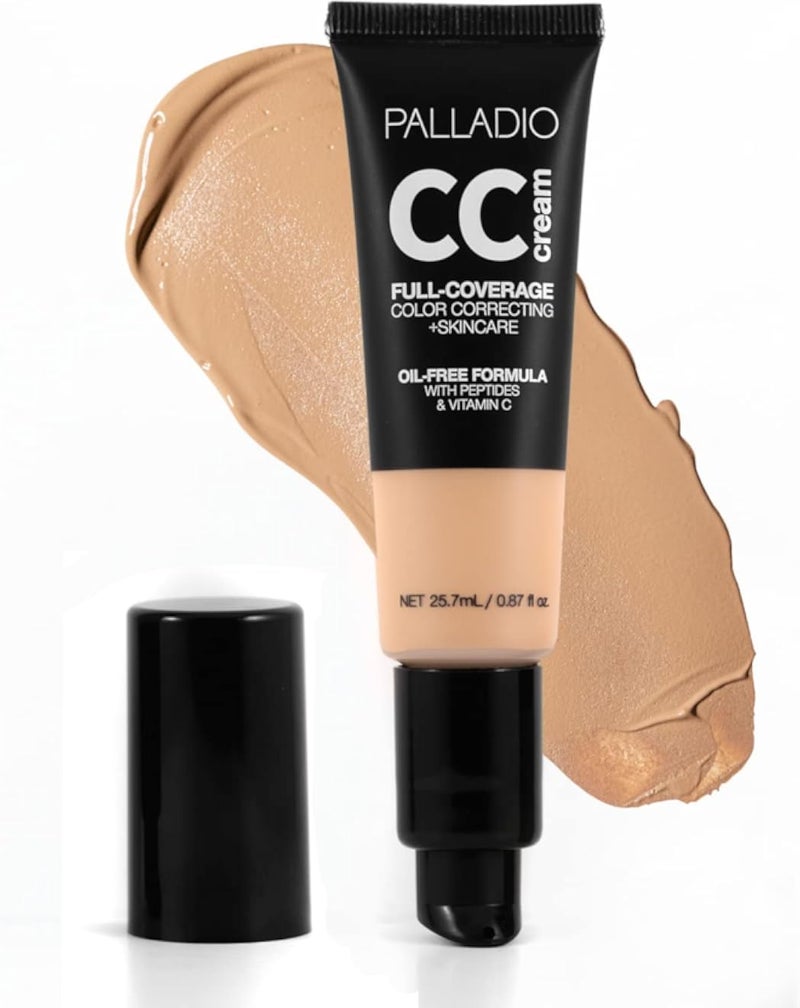 Palladio Cc Cream Full Coverage Oil Free Foundation Cc30 Medium 30N