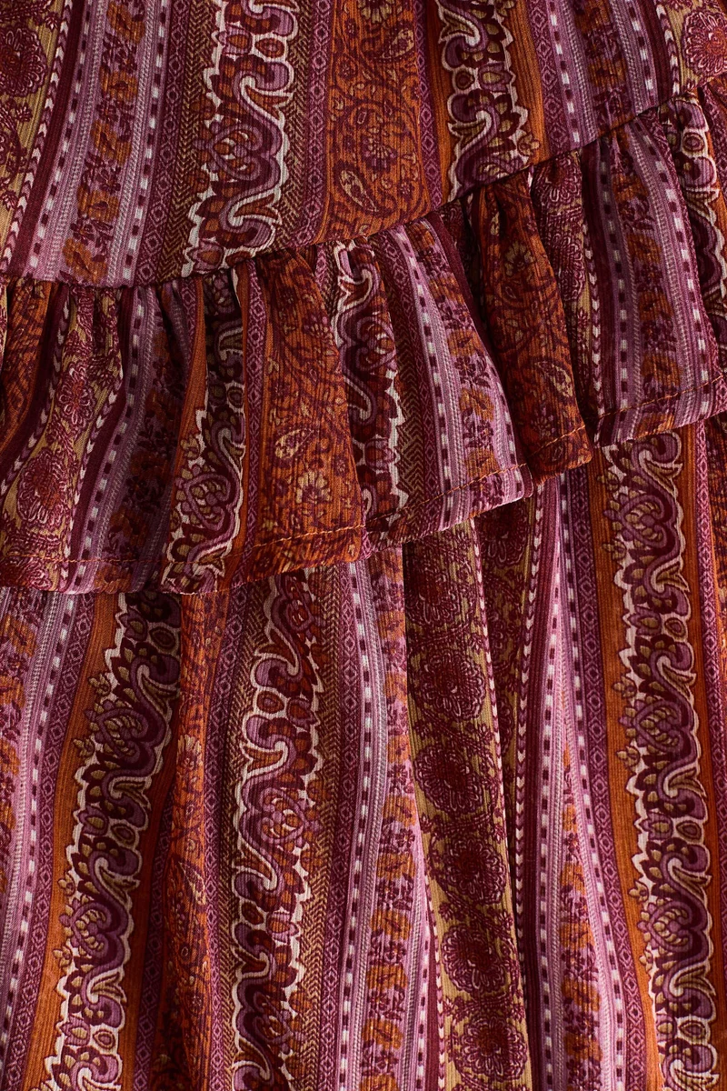 H&M  Flounce-trimmed dress for Women | Best Price UAE