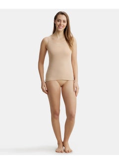 JOCKEY Jockey Women's Super Combed Cotton Rib Inner Tank Top with Stay Fresh Treatment_Style_1535_Light Skin_M  - Image 2