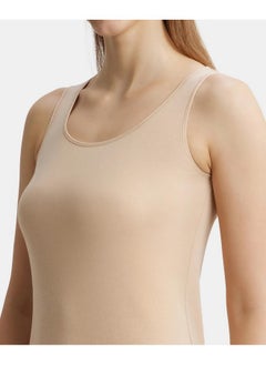 JOCKEY Jockey Women's Super Combed Cotton Rib Inner Tank Top with Stay Fresh Treatment_Style_1535_Light Skin_M  - Image 4