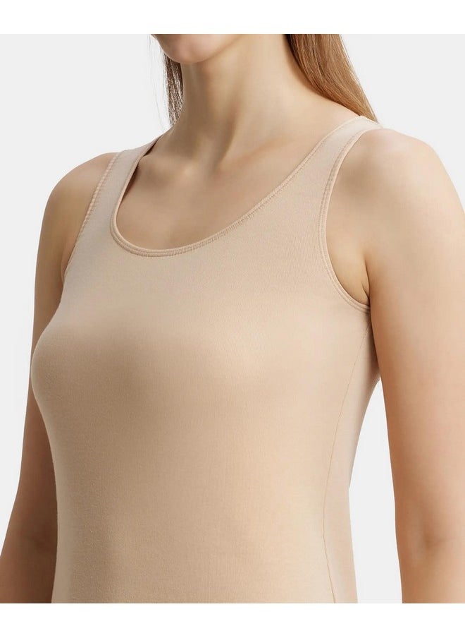 JOCKEY - Jockey Women's Super Combed Cotton Rib Inner Tank Top with Stay Fresh Treatment_Style_1535_Light Skin_M - Image 1