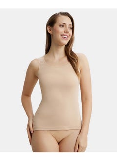 JOCKEY Jockey Women's Super Combed Cotton Rib Inner Tank Top with Stay Fresh Treatment_Style_1535_Light Skin_M  - Image 3