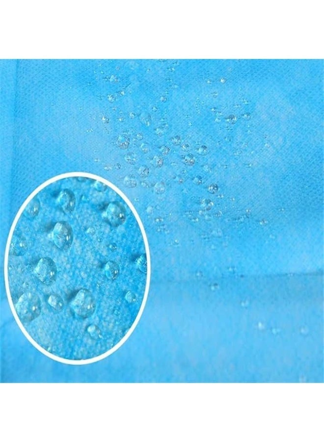 GOCARE Blue Non-Woven Disposable Bed Roll 80x180CM, Roll Spa Bed Waterproof Bed Cover, Massage Table Paper Roll for Massage, Spa, Tattoo and Exam Tables, 50 sheets - Image 2