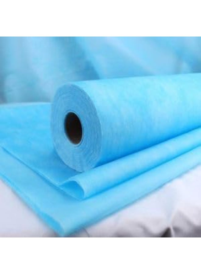 GOCARE Blue Non-Woven Disposable Bed Roll 80x180CM, Roll Spa Bed Waterproof Bed Cover, Massage Table Paper Roll for Massage, Spa, Tattoo and Exam Tables, 50 sheets - Image 3