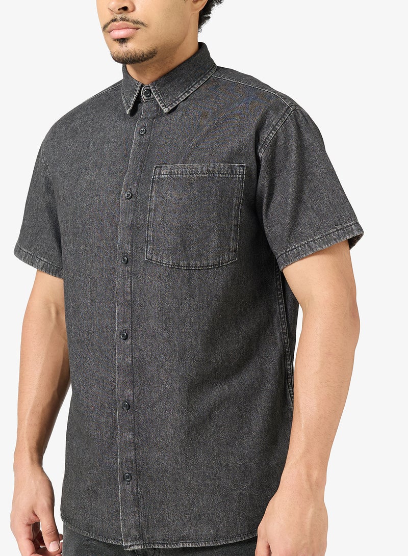 جاك اند جونز قميص بأكمام قصيرة بقصة ضيقة - Image 3