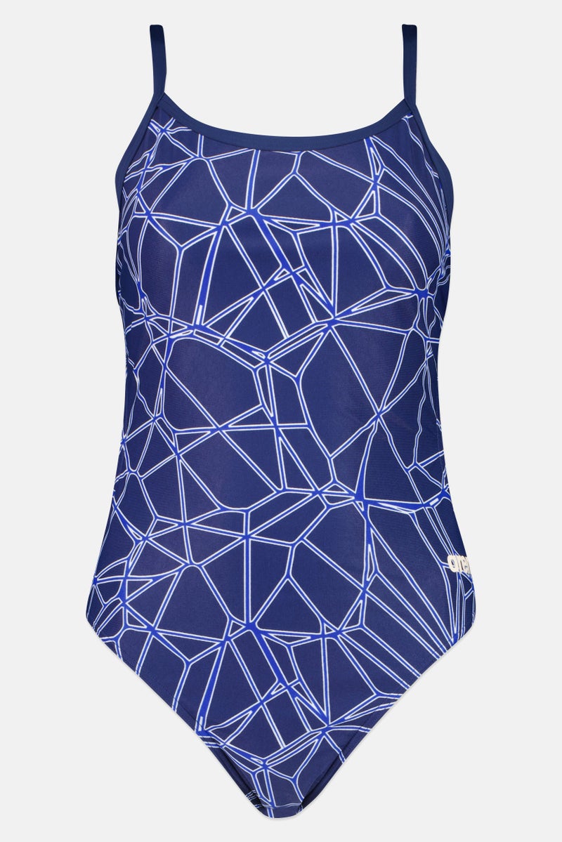 arena Women Allover Print Challenge Back One Piece Swimsuit, Multicolor - Image 2