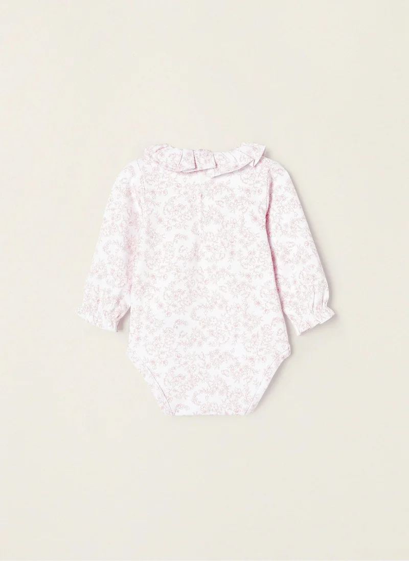 زيبي Zippy Floral Bodysuit For Newborn Baby Girls