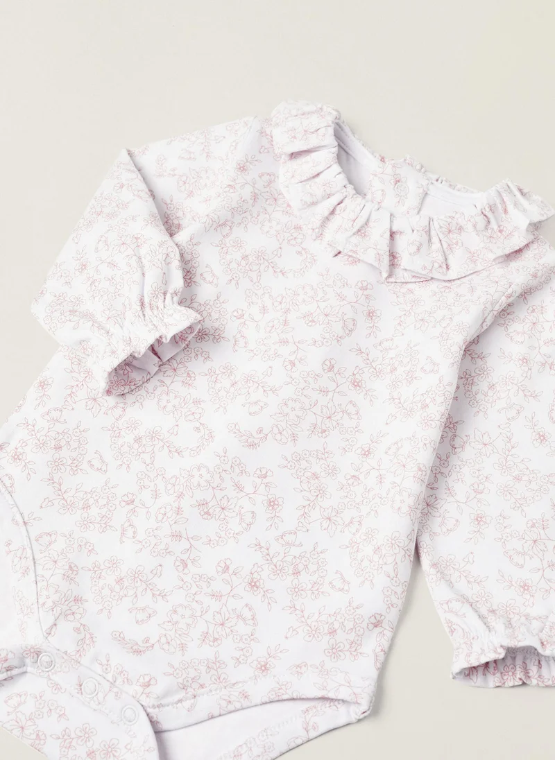 زيبي Zippy Floral Bodysuit For Newborn Baby Girls