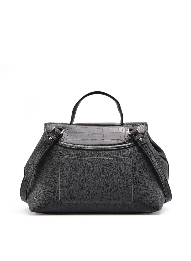 KANELLI Kanelli leather hand bag for women , Black - Image 3