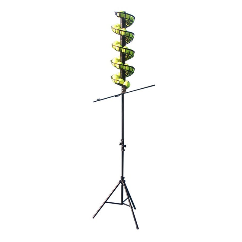 AnEssOil Tennis Ball Dropping Machine Tennis Ball Feeder Tennis Machine Lightweight Tennis Serving Machine 33 Balls
