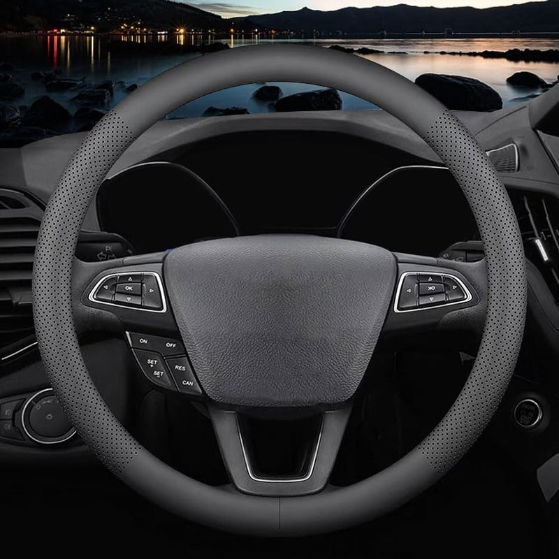 Haotule New Nappa Leather Car Steering Wheel Cover - Image 1