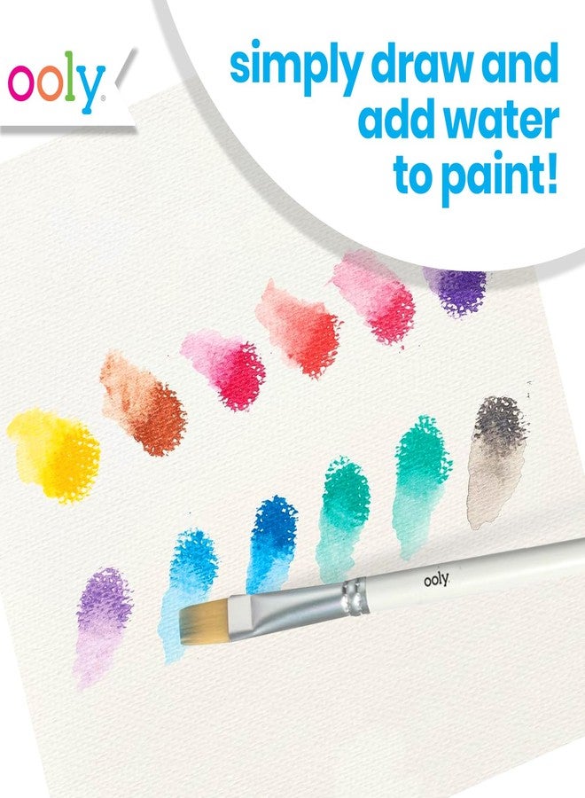 Ooly Rainbow Sparkle Metallic Watercolor Gel Crayons, Set of 12, Glitter Gel Markers for Kids and Toddlers, Colorful Twistable Crayons, Back to School Supplies - Metallic - Image 5