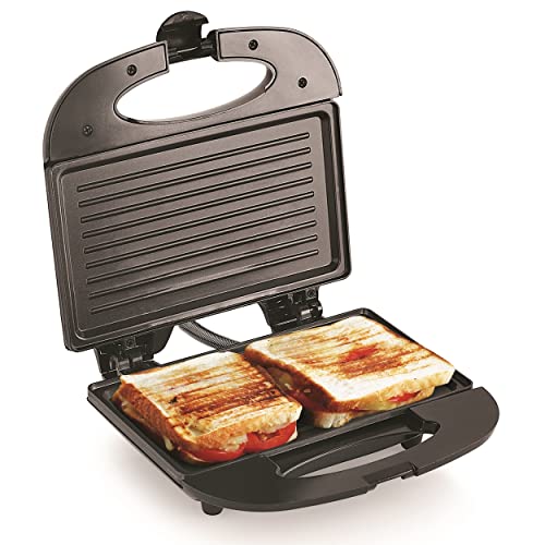Sheffield Classic 750W Sandwich Griller | Non‑Stick Fixed Grill Plates, LED Indicator, Cool‑Touch Handle, Overheat Protection | 2‑Slice Sandwich Maker for Home, Office & Travel - Image 1