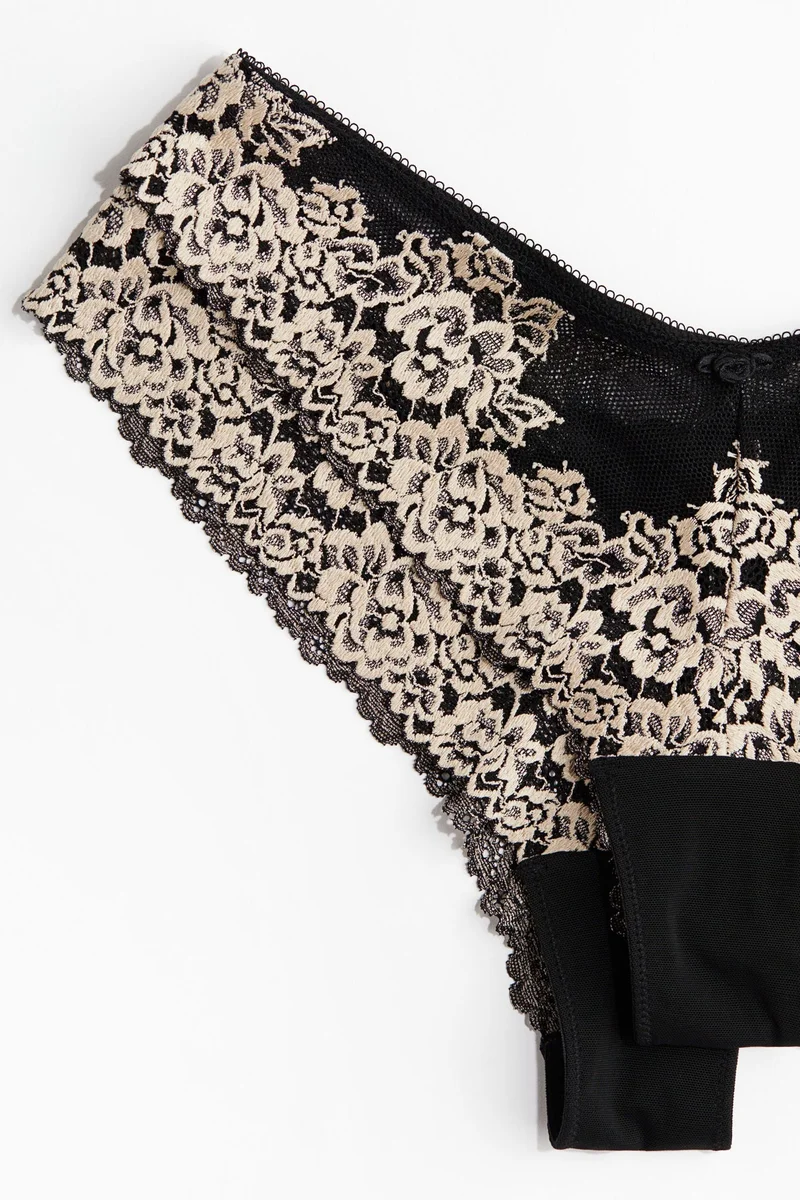 H&M 2-pack lace Brazilian briefs