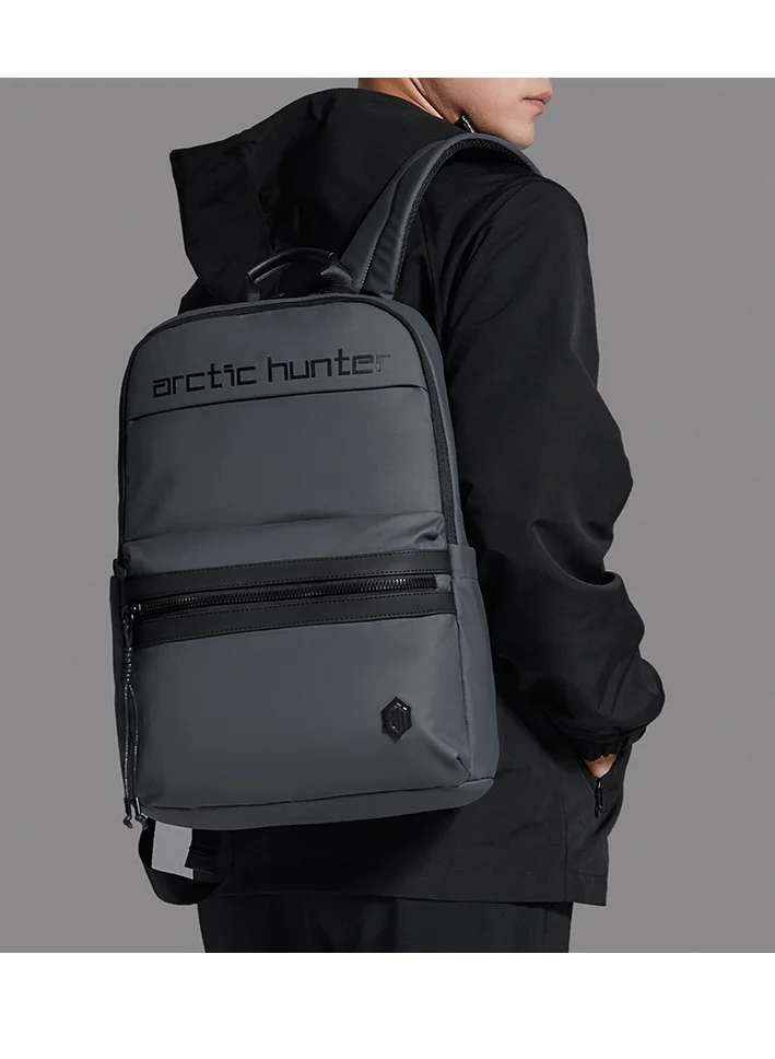 ARCTIC HUNTER Premium Laptop Shoulder Backpack Water/Scratch Resistant Daypack for Men and Women B00536 Grey