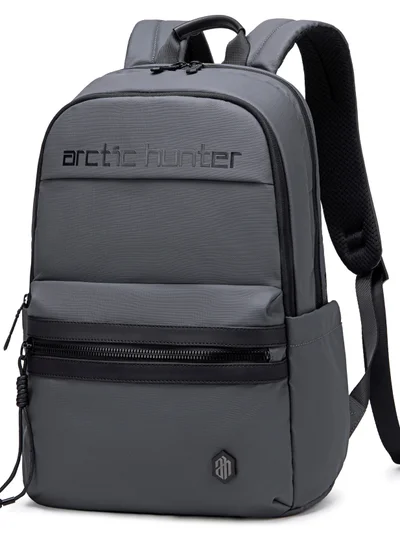 ARCTIC HUNTER Premium Laptop Shoulder Backpack Water/Scratch Resistant Daypack for Men and Women B00536 Grey