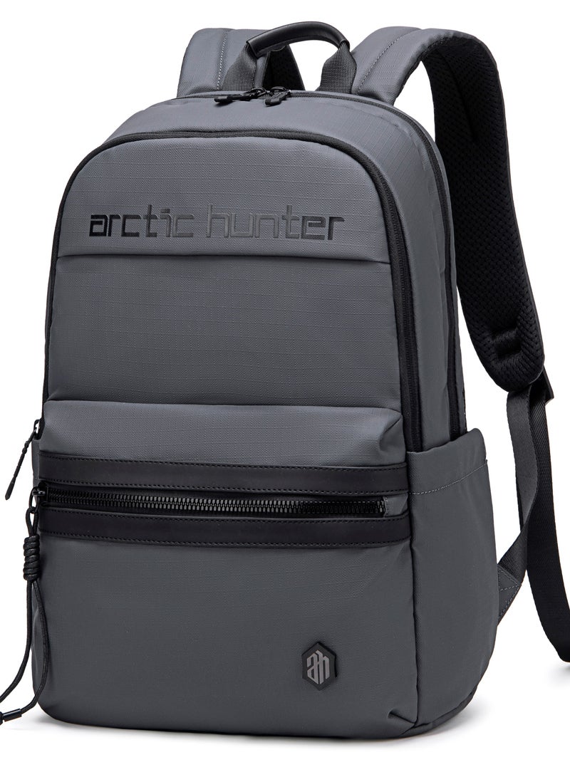 ARCTIC HUNTER Premium Laptop Shoulder Backpack Water/Scratch Resistant Daypack for Men and Women B00536 Grey - Image 1
