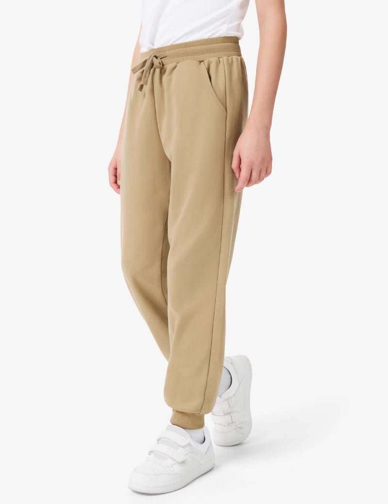 BOOPH Boys Sweatpants Kids Clothes Athletic Casual Joggers Pants with Poket Drawstring 13-14Y Khaki - Image 4