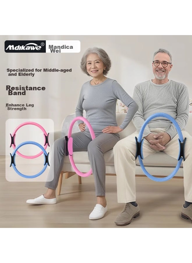 Mdikawe Resistance Ring Pilates Ring For Middle-aged And Elderly, Limb Yoga Training Device, Inner Thigh Leg Fitness Ring Elastic Band - Image 1