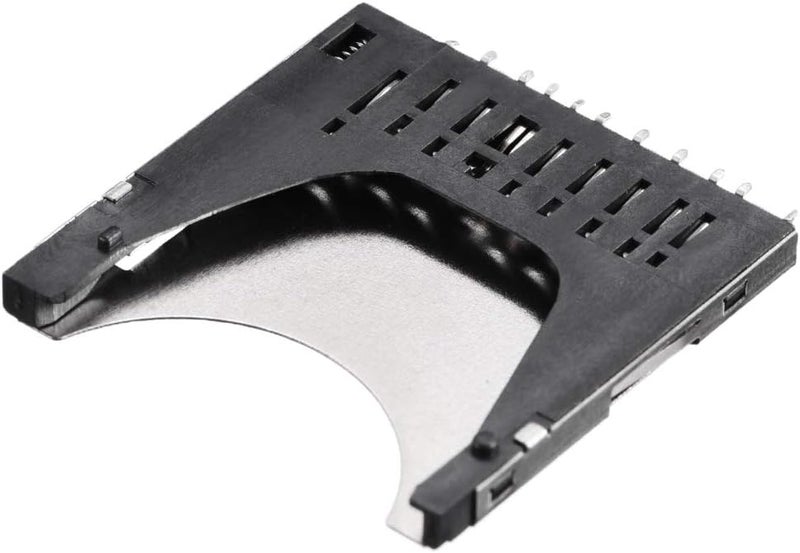 uxcell SD Memory Card Socket Holder Spring Loaded Push Type 10 Pin 5pcs - Image 3