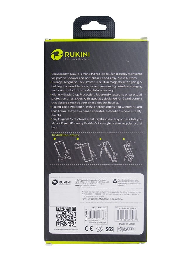 RUKINI MagSafe Protection for iPhone 15 Pro Max  - Image 2