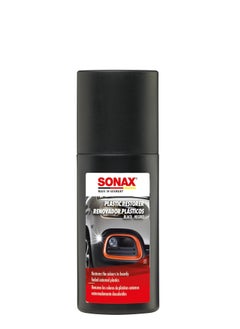 SONAX SONAX PLASTIC REVIDER BLACK (100ML) Black color refreshing treatment for highly faded plastics in the vehicle exterior Single Black 
