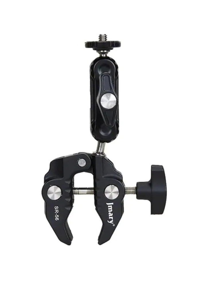 جيه ماري حامل كاميرا متعدد الأغراض Super Clamp SR-56C، فتحة 60 مم، برغي 1/4 بوصة لكاميرا DSLR، والأضواء، والميكروفون، وكاميرا الحركة، متوافق مع سوني وكانون ونيكون وفوجي فيلم - Image 1