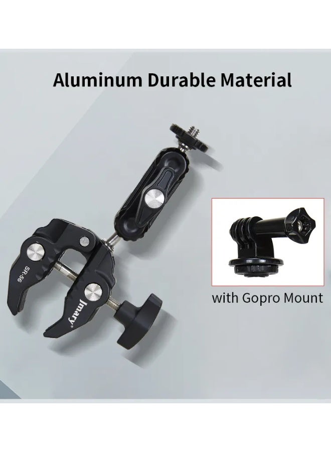 جيه ماري حامل كاميرا متعدد الأغراض Super Clamp SR-56C، فتحة 60 مم، برغي 1/4 بوصة لكاميرا DSLR، والأضواء، والميكروفون، وكاميرا الحركة، متوافق مع سوني وكانون ونيكون وفوجي فيلم - Image 4