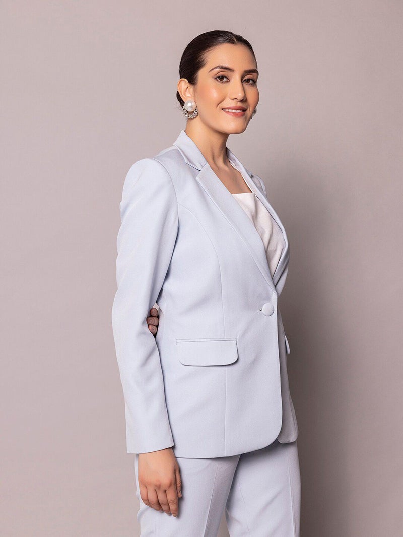 Powersutra Ice Blue Pant Suit for Women - Image 4