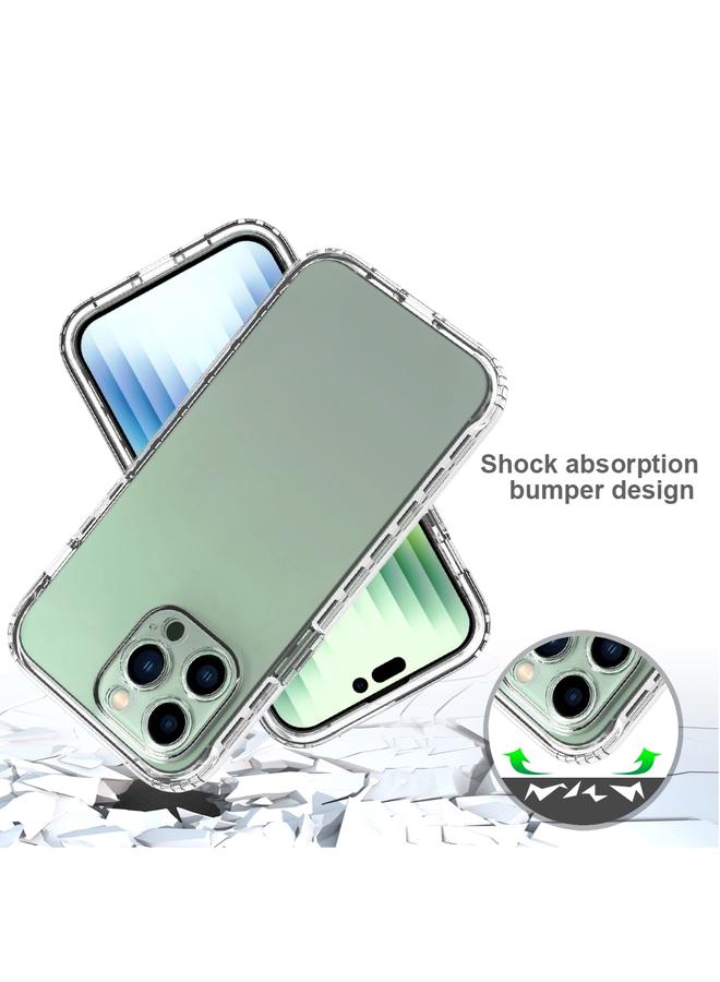 Green Tiger iPhone 14 Pro Full Body Shockproof Clear Gradient Phone Case Red - Image 5