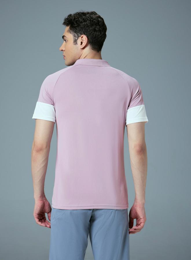 تكنوسبورت تيشيرت بولو سليم فيت بأكمام قصيرة وتصميم Color Block من تكنوسبورت  - Image 3