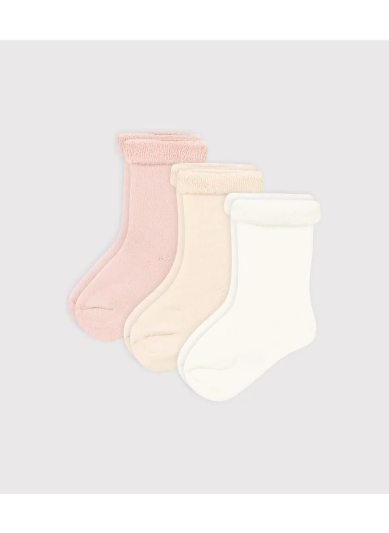 بيتي باتو Babies' plain knit socks - 3-Pack