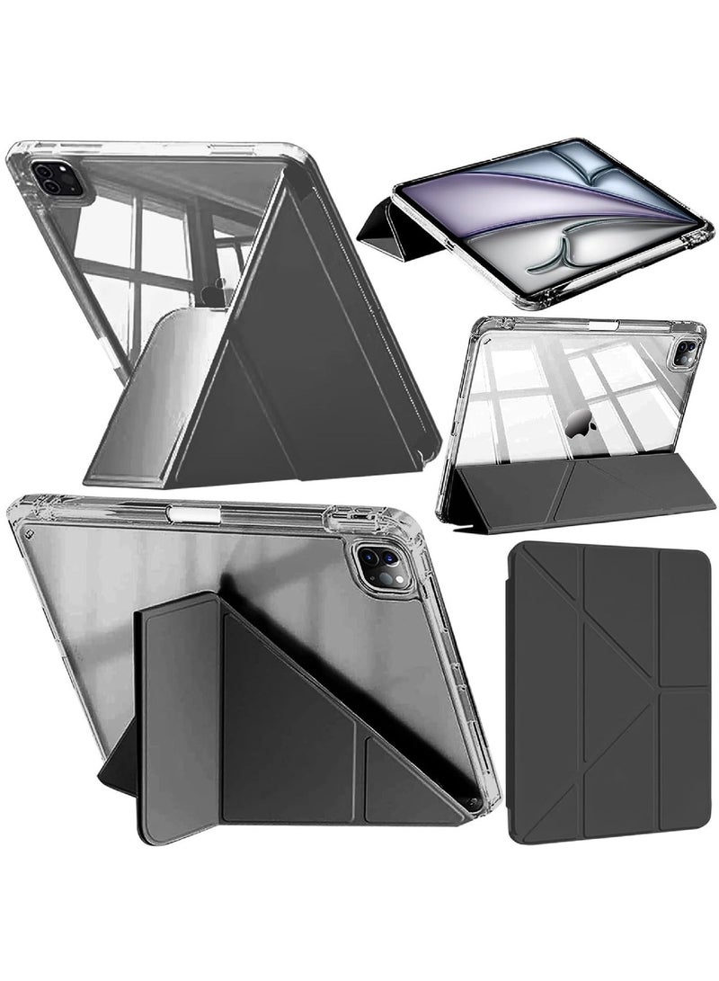 Rock Pow Case Cover for iPad Pro 11 inch Case 2022/2021/2020/2018 with Pencil Holder with Auto Sleep/Wake and Transparent Back for iPad Pro 11-inch 4th/3rd/2nd/1st Gen - Image 1