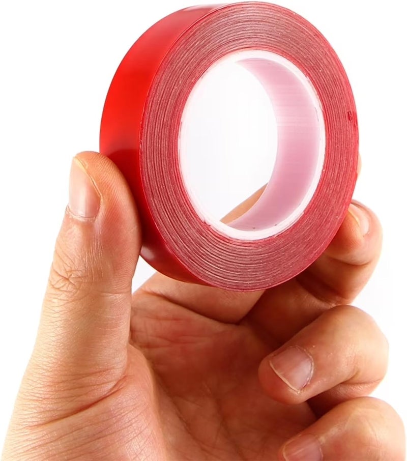 AL FAKHAMA Double Sided PET Tape 12 mm x 10 Metres - Transparent Strong Adhesive Mounting Tape for Crafts & DIY - Image 5