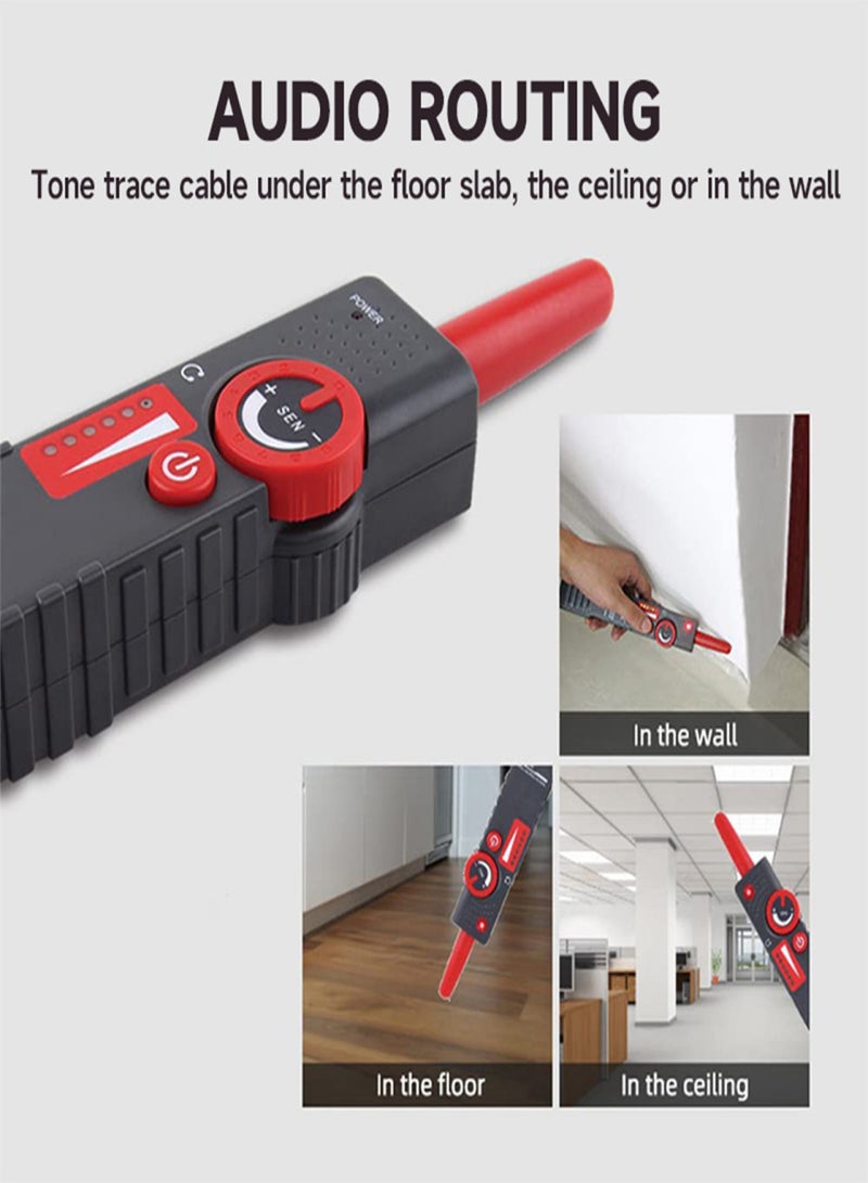 نويافا جهاز تحديد موقع الكابلات الأرضية المضاد للتداخل NOYAFA NF-820 بتصميم جهد عالي ومنخفض لشبكة 220-380 فولت، وجهاز اختبار كابلات الشبكة، واكتشاف الأسلاك للكابلات الجدارية والأرضية - Image 5