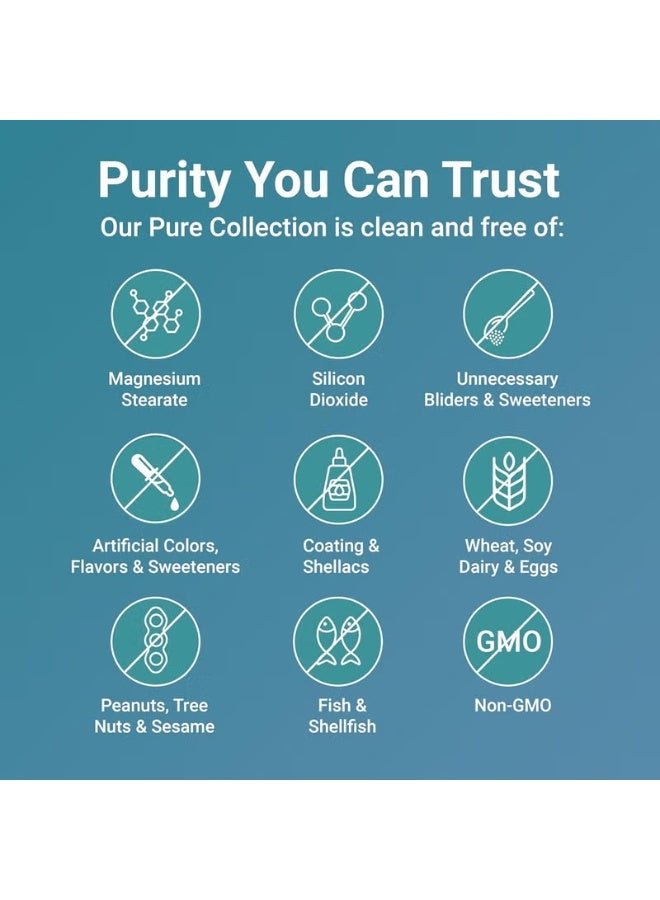 مايكرو إنجريدينس مكمل Pure Methylated B Complex من Micro Ingredients – كبسولات فيتامين ب المركب مع ميثيل فولات وB12 – مكمل غذائي – 240 كبسولة - Image 5