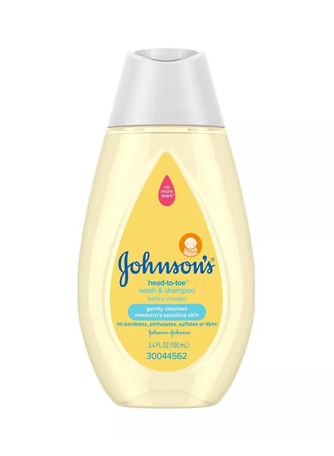 Johnson's Head-To-Toe Gentle Baby Body Wash And Shampoo, Travel Size - 3.4 fl oz - Image 1