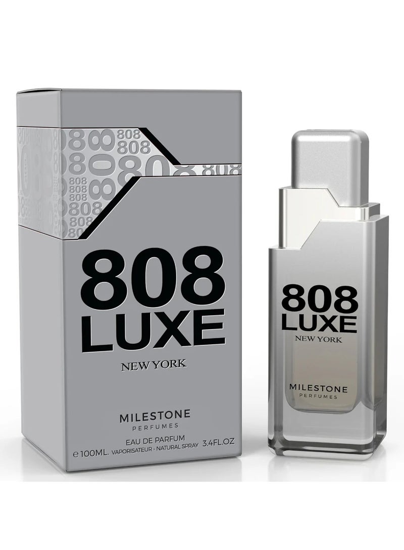 Milestone 808 Luxe New York Eau De Parfum For Men - 100 ML - Image 1