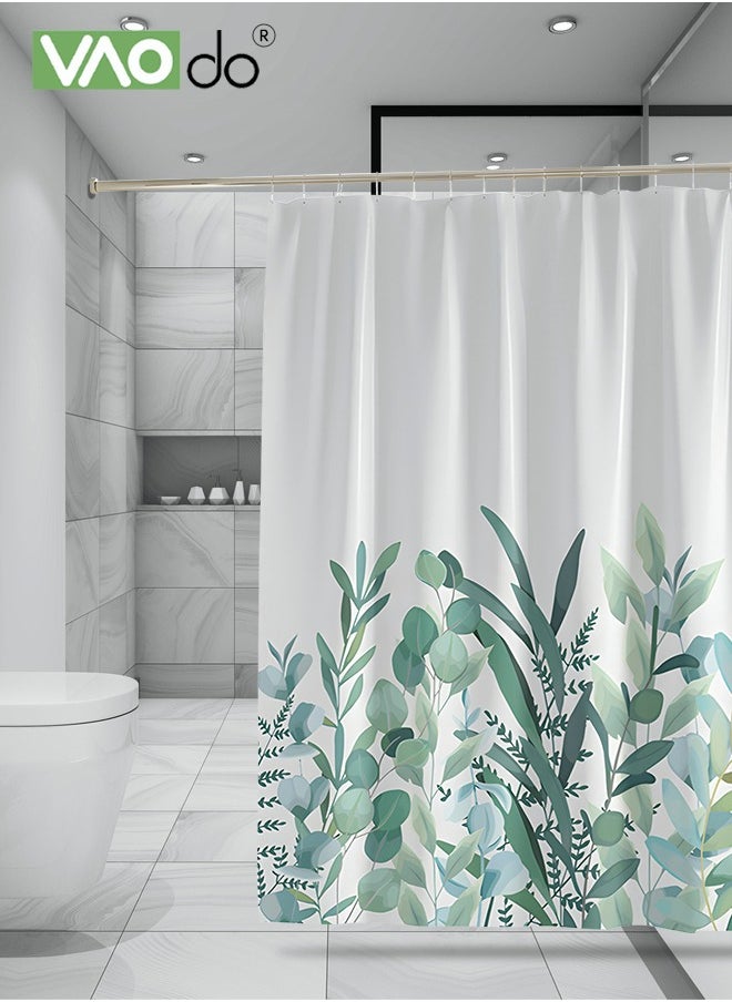 VAOdo - Polyester Printing Shower Curtain 3D Digital Printing Easy to Clean Polyester Material Thickened and Impermeable Machine Washable Warm Shower Curtain Waterproof and Mildew Proof Shower Curtain - Image 1
