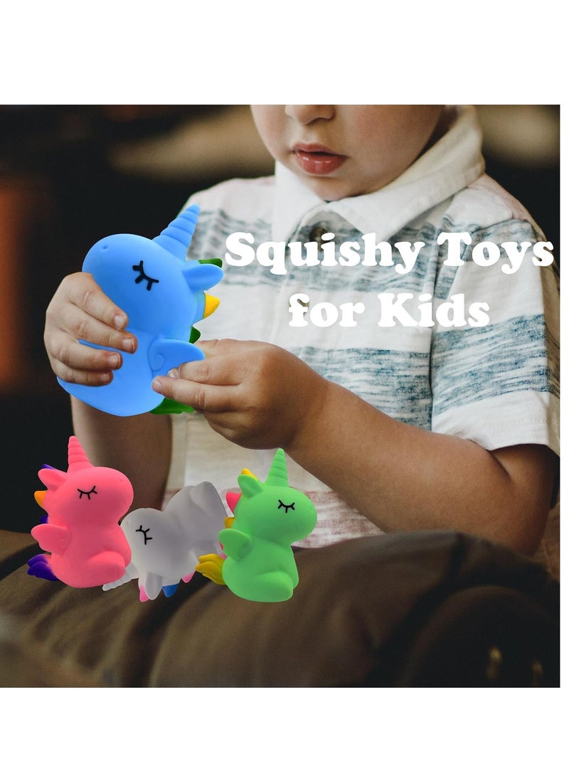 Raxoom Stress Balls for Kids and Adults, Unicorn Toys for Girls, Squishy Dough Ball, for Kids Squeeze Stress Toys Party Favors Stress Relief Toy Autism Sensory Toys, 3 Random Color - Image 4
