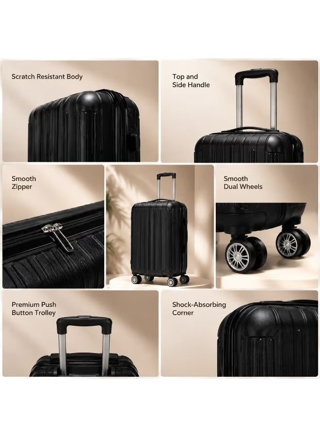 Carry-On Travel Suitcase 20 Inch with Spinner Wheels, Lightweight Hard Shell Luggage, Secure Travel Case, Cabin Size for Business and Vacation - Image 4