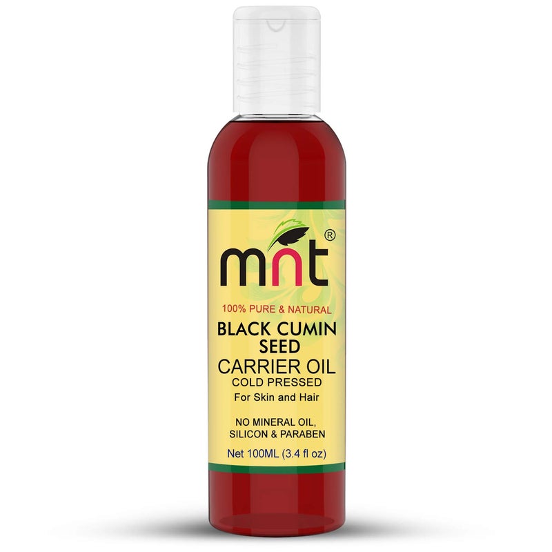 MNT Black Cumin Seed (Kalonji) Carrier Oil - 100% Pure & Natural Oil for Hair and Skin Care (100ML)
