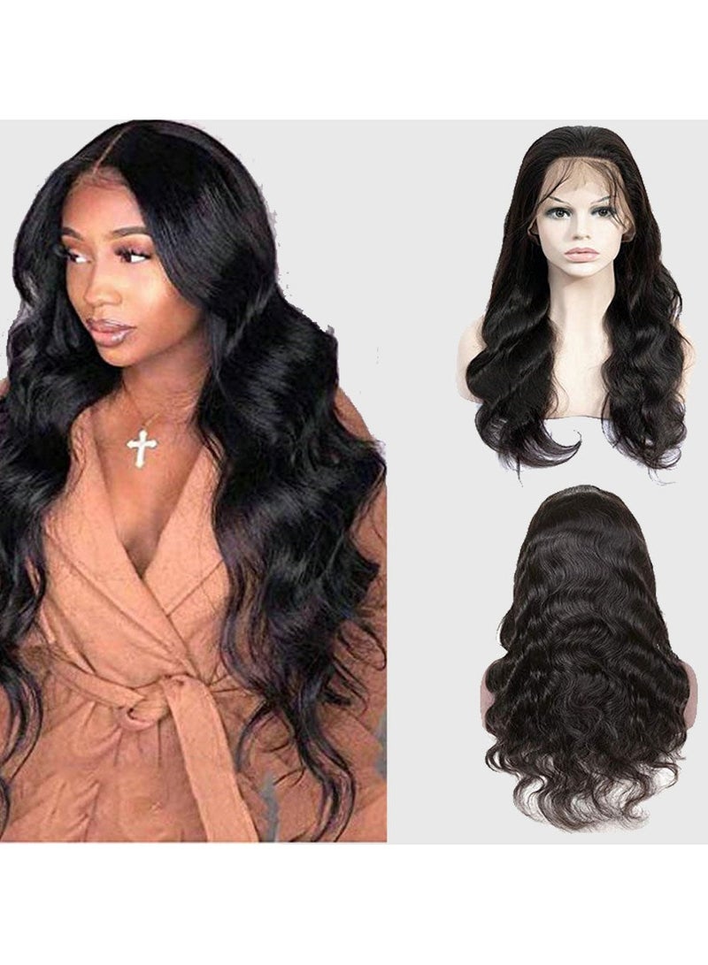 إستيل -شعر مستعار مموج بشعر بشري مع دانتيل أمامي 13x4 - Image 1